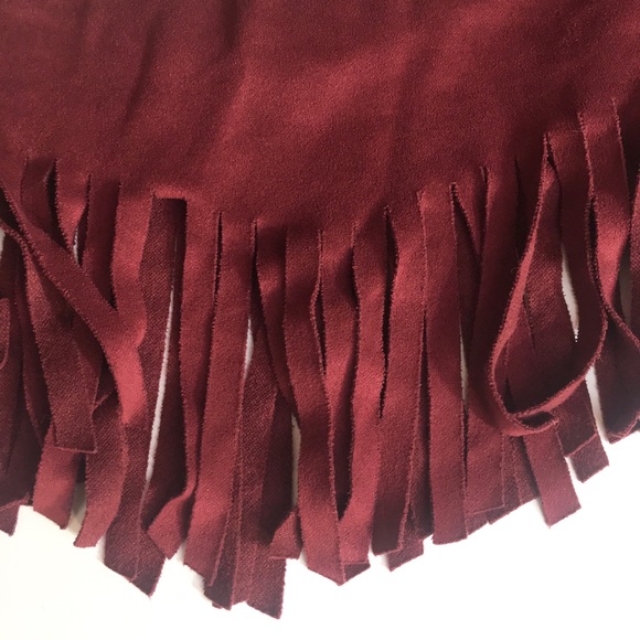 Ya Los Angeles Fringe faux suede shirt - Picture 2 of 2